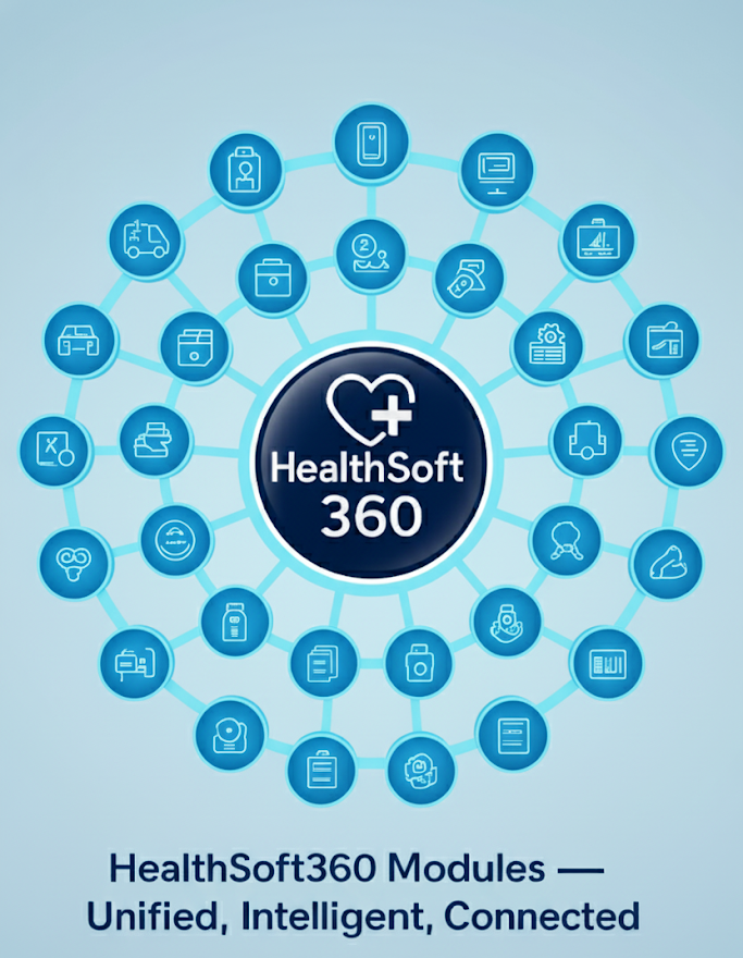 Next-generation HealthSoft360 Core Ecosystem Software by HealthSoft360 for hospitals and healthcare professionals.