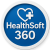 HealthSoft360 Logo – AI-Powered Healthcare Ecosystem